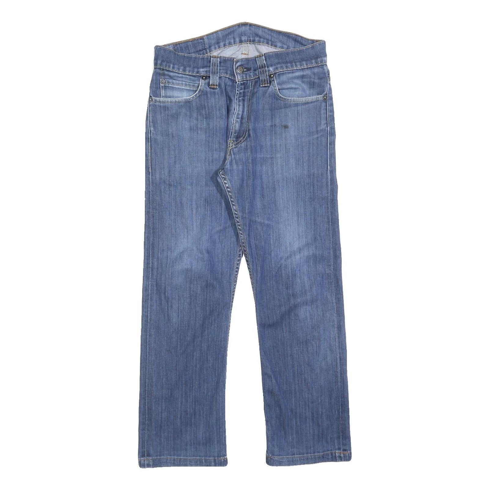 LEVI'S 506 Mens Jeans Blue Relaxed Straight Denim Medium W30 L27 Classic Style