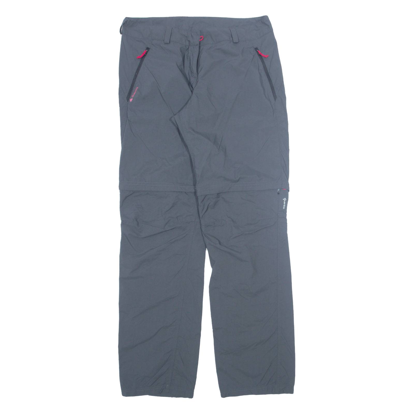 QUECHUA Outdoor Womens Trousers Grey Regular Tapered W30 L32