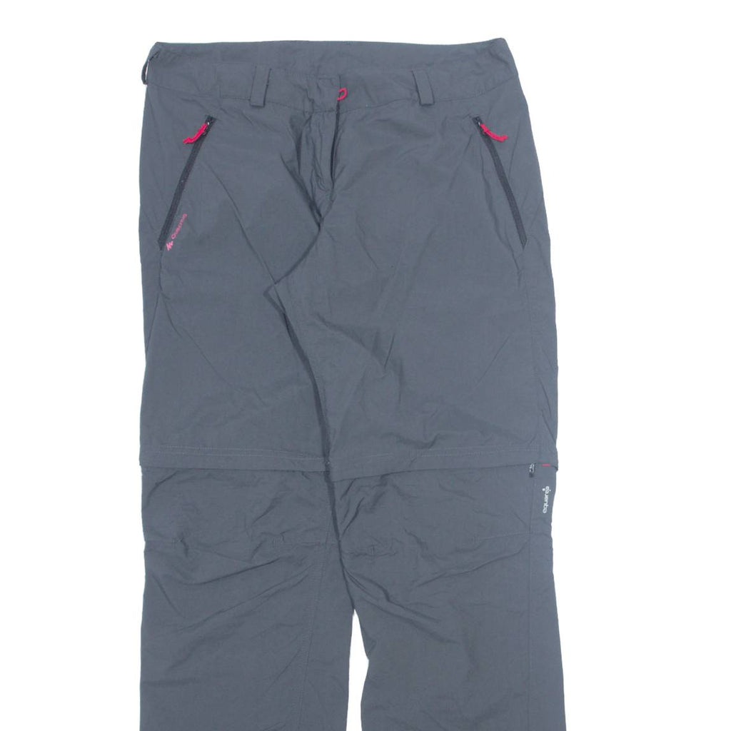 QUECHUA Outdoor Womens Trousers Grey Regular Tapered W30 L32