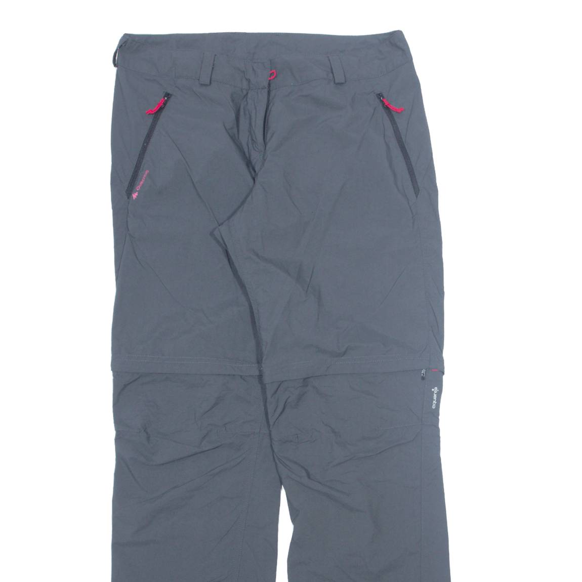 QUECHUA Outdoor Womens Trousers Grey Regular Tapered W30 L32