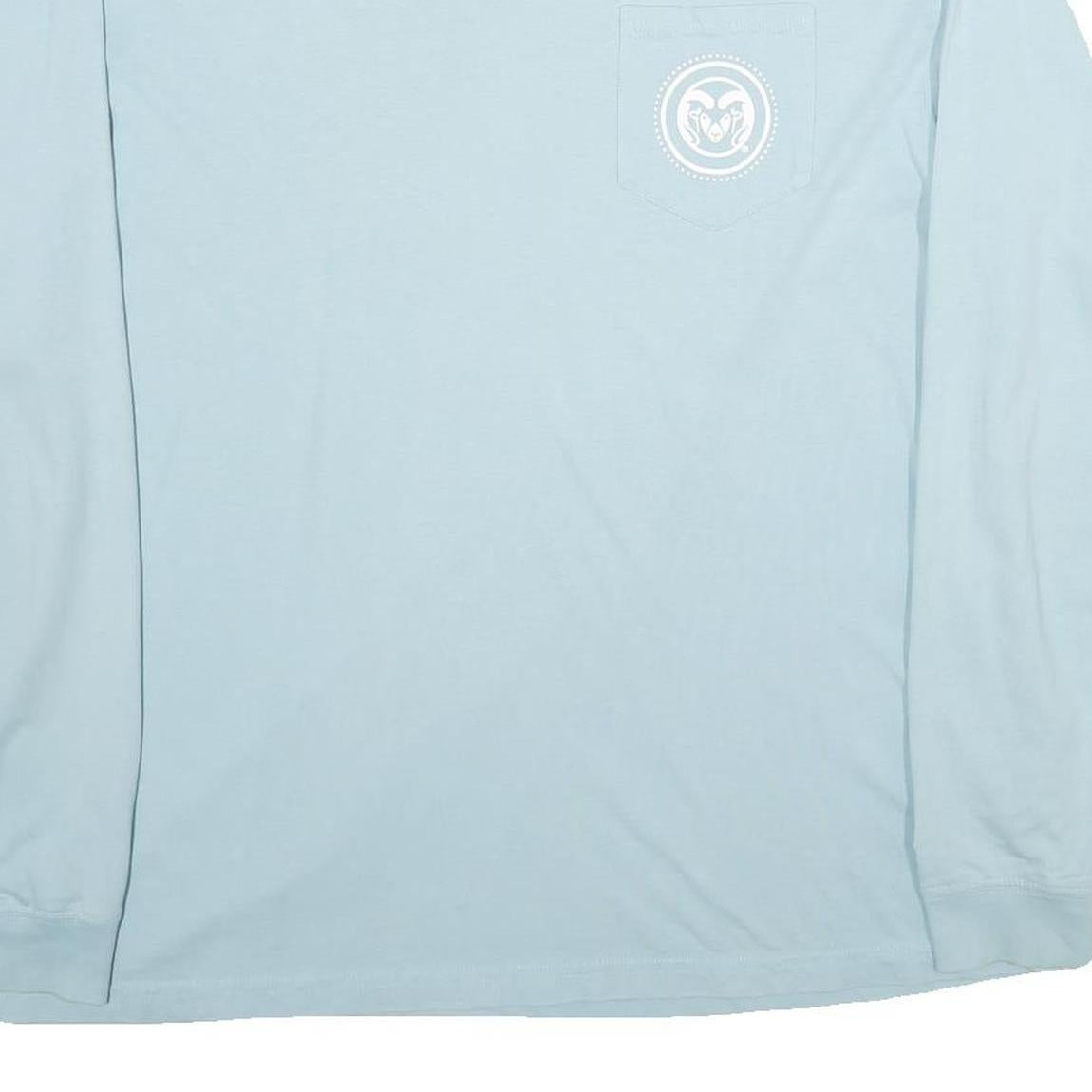 CHAMPION Mens Light Blue Colorado State Rams Long Sleeve Crew Neck T-Shirt XL