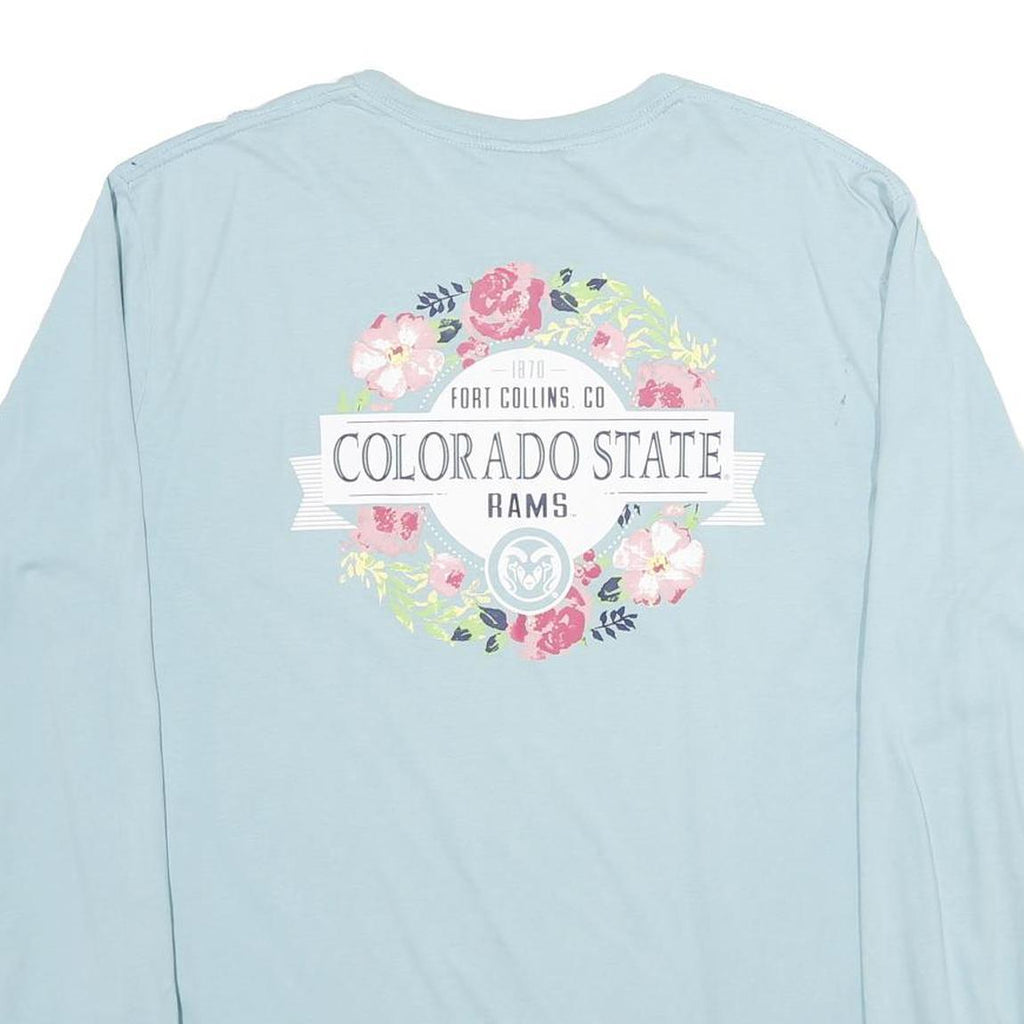 CHAMPION Mens Light Blue Colorado State Rams Long Sleeve Crew Neck T-Shirt XL