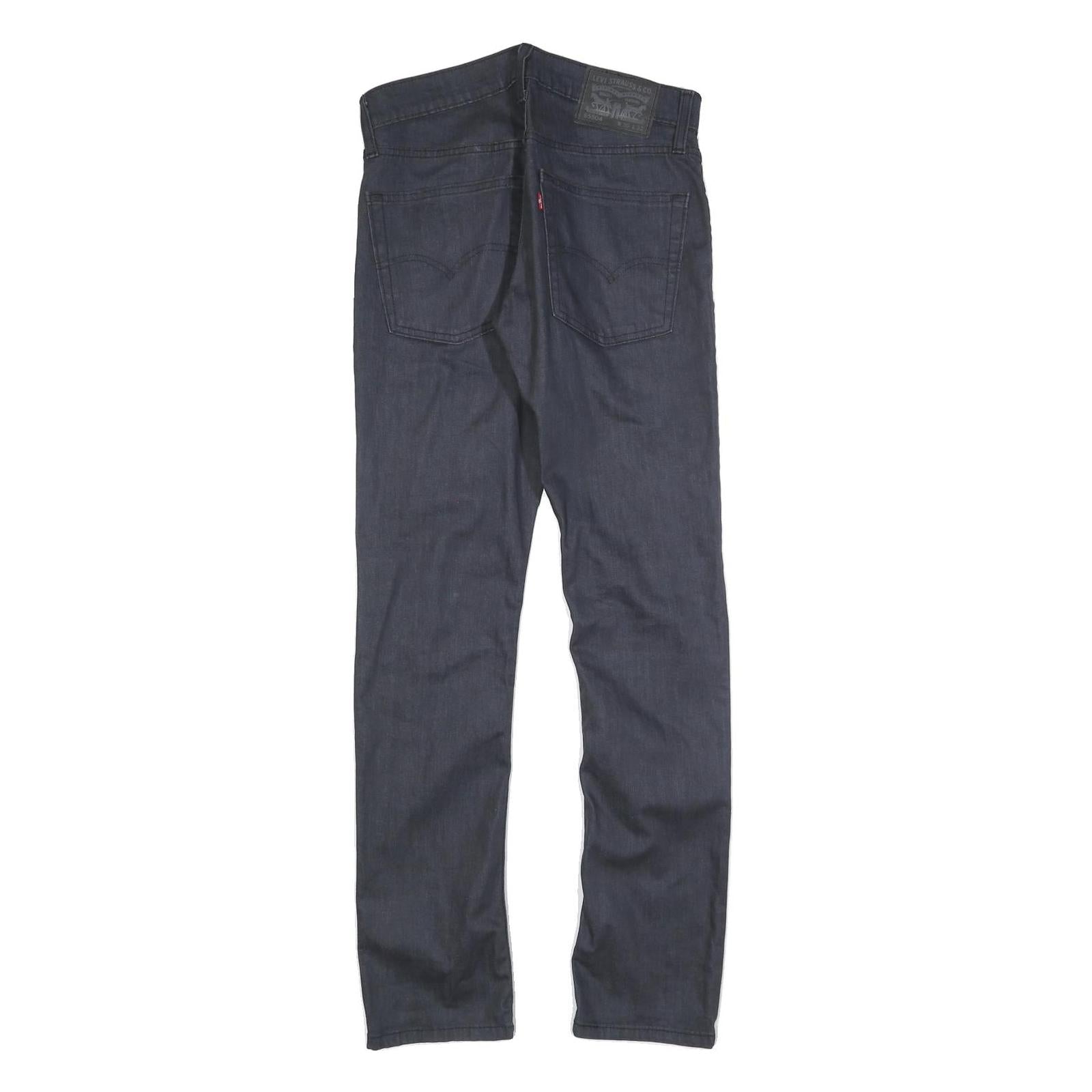 LEVI'S Mens Slim Blue Denim Jeans W30 L32 Classic Zip Pockets