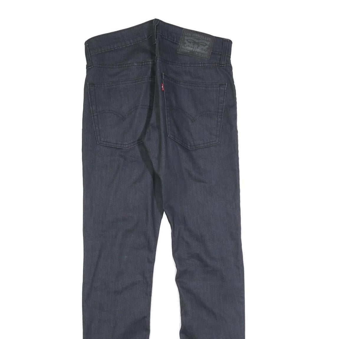 LEVI'S Mens Slim Blue Denim Jeans W30 L32 Classic Zip Pockets