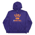 NIKE Mens Purple Suns Basketball Hoodie L Cotton Blend Pullover Sports
