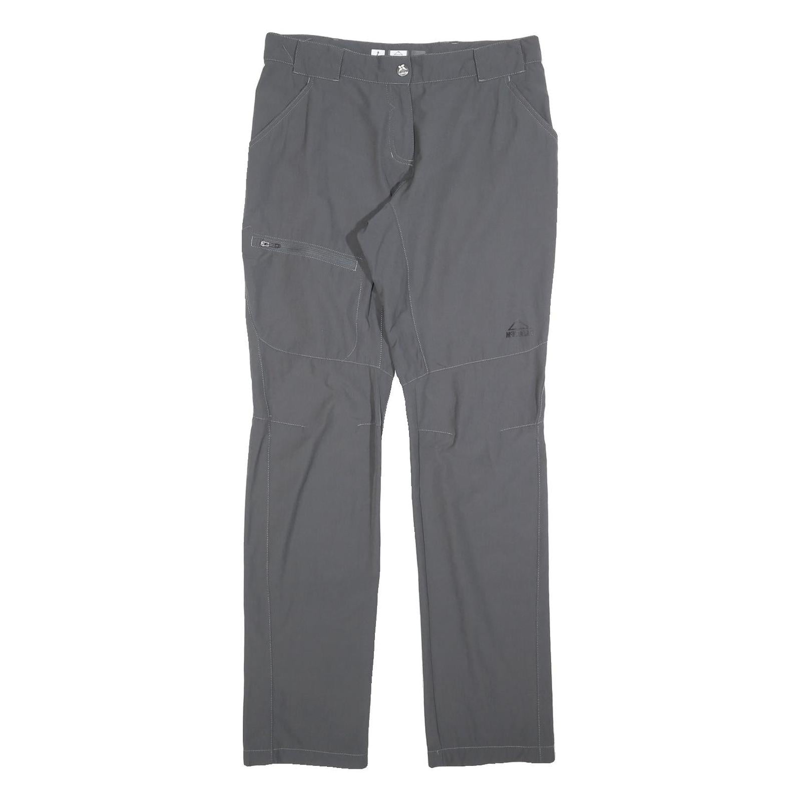 MCKINLEY Womens Grey Polyester Blend Regular Leg Trousers W30 L32 Outdoor Hiking