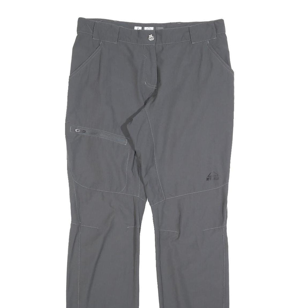 MCKINLEY Womens Grey Polyester Blend Regular Leg Trousers W30 L32 Outdoor Hiking