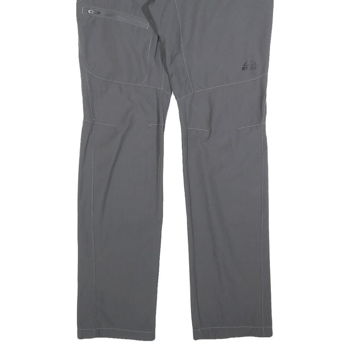 MCKINLEY Womens Grey Polyester Blend Regular Leg Trousers W30 L32 Outdoor Hiking