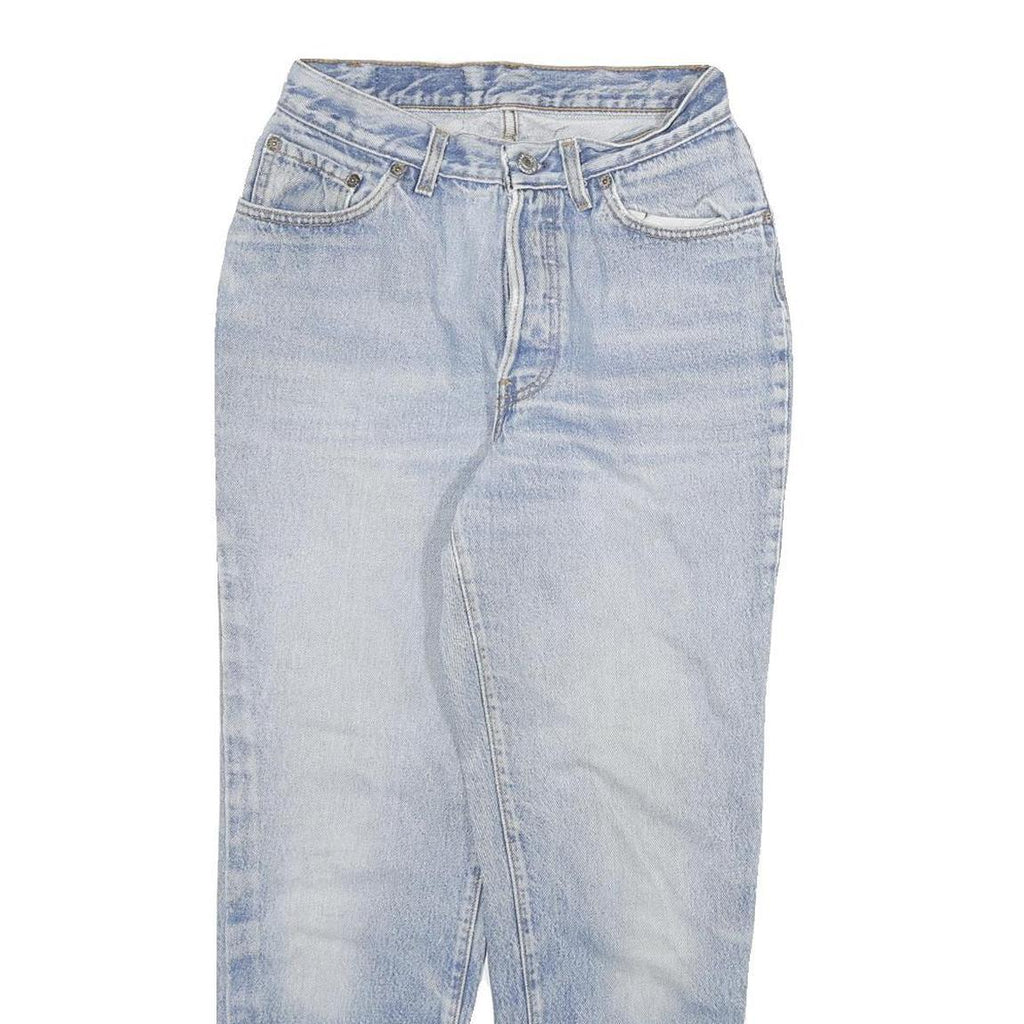LEVI'S Womens Jeans Blue Slim Straight Denim Light W24 L25 Classic Fit Button