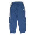 ADIDAS Mens Joggers Blue White L W32 L32 Polyester Blend Track Pants