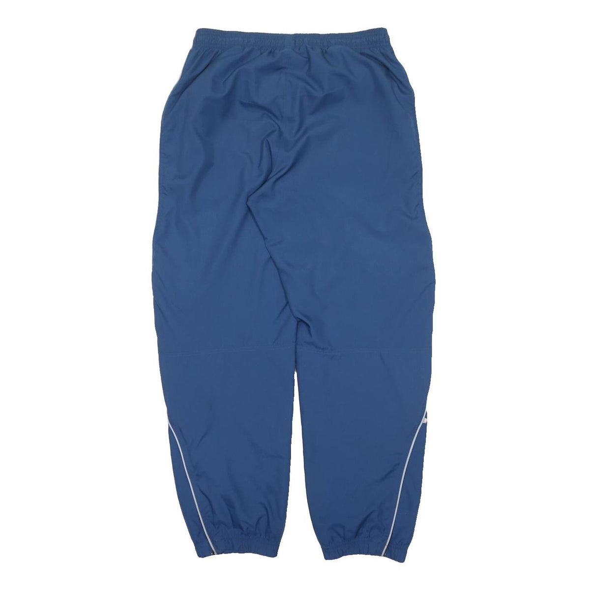 ADIDAS Mens Joggers Blue White L W32 L32 Polyester Blend Track Pants