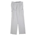IMI Mens Wool Blend Grey Regular Straight Leg Trousers W30 L34 Casual Smart