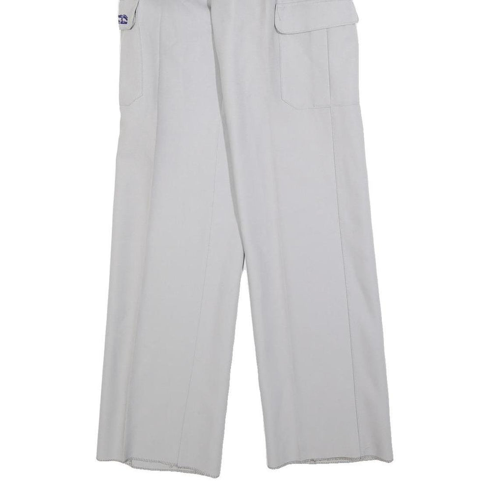 IMI Mens Wool Blend Grey Regular Straight Leg Trousers W30 L34 Casual Smart