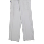 IMI Mens Wool Blend Grey Regular Straight Leg Trousers W30 L34 Casual Smart