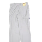 IMI Mens Wool Blend Grey Regular Straight Leg Trousers W30 L34 Casual Smart