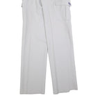 IMI Mens Wool Blend Grey Regular Straight Leg Trousers W30 L34 Casual Smart