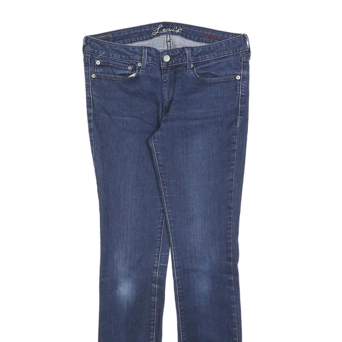 LEVI'S Womens Slim Blue Denim Slim Skinny Jeans W30 L32 Classic Cotton Blend Zip