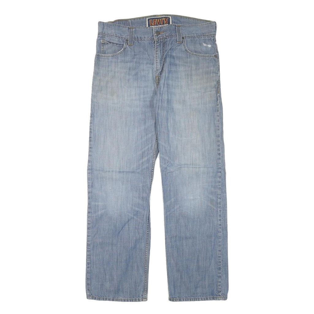 LEVI'S Mens Jeans Blue Regular Straight Denim Light W35 L30 Classic Zip Fly