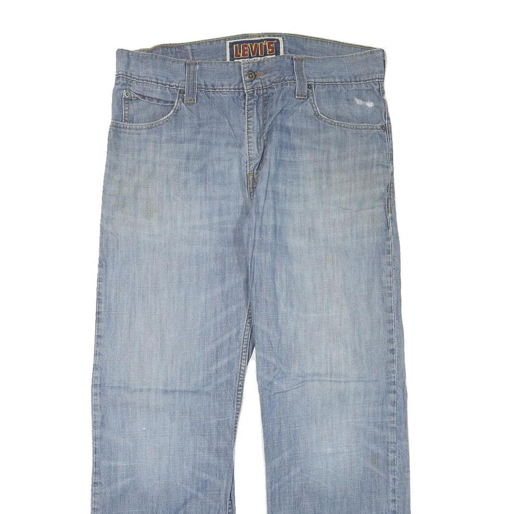 LEVI'S Mens Jeans Blue Regular Straight Denim Light W35 L30 Classic Zip Fly