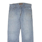 LEVI'S Mens Jeans Blue Regular Straight Denim Light W35 L30 Classic Zip Fly