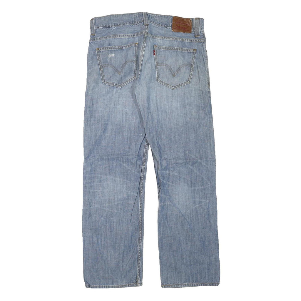 LEVI'S Mens Jeans Blue Regular Straight Denim Light W35 L30 Classic Zip Fly