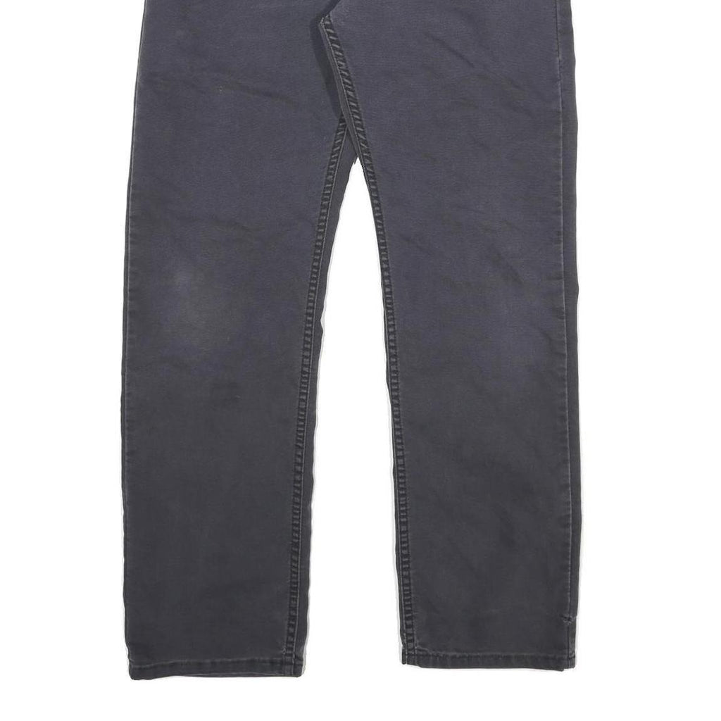 DICKIES Mens Jeans Black Regular Straight Denim W32 L30 Workwear Zip Closure