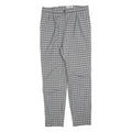 GARDEUR Womens Wool Blend Grey Check Regular Fit Straight Leg Trousers W32 L30
