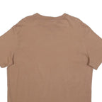 NIKE Mens Brown Classic Cotton T-Shirt M Short Sleeve Crew Neck Simple Design