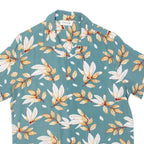 FRILIVIN Mens Shirt Green Viscose Floral S