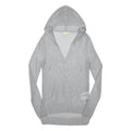 MICHAEL KORS Womens Grey Mesh Hoodie S Lightweight Pullover Hooded Top