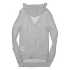 MICHAEL KORS Womens Grey Mesh Hoodie S Lightweight Pullover Hooded Top