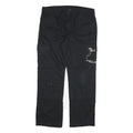 DICKIES Mens Black Regular Fit Cargo Trousers W36 L32 Workwear Utility Zip