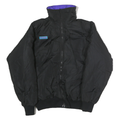 COLUMBIA Womens Black & Purple Reversible Jacket S Polyester Blend Zip Outdoor