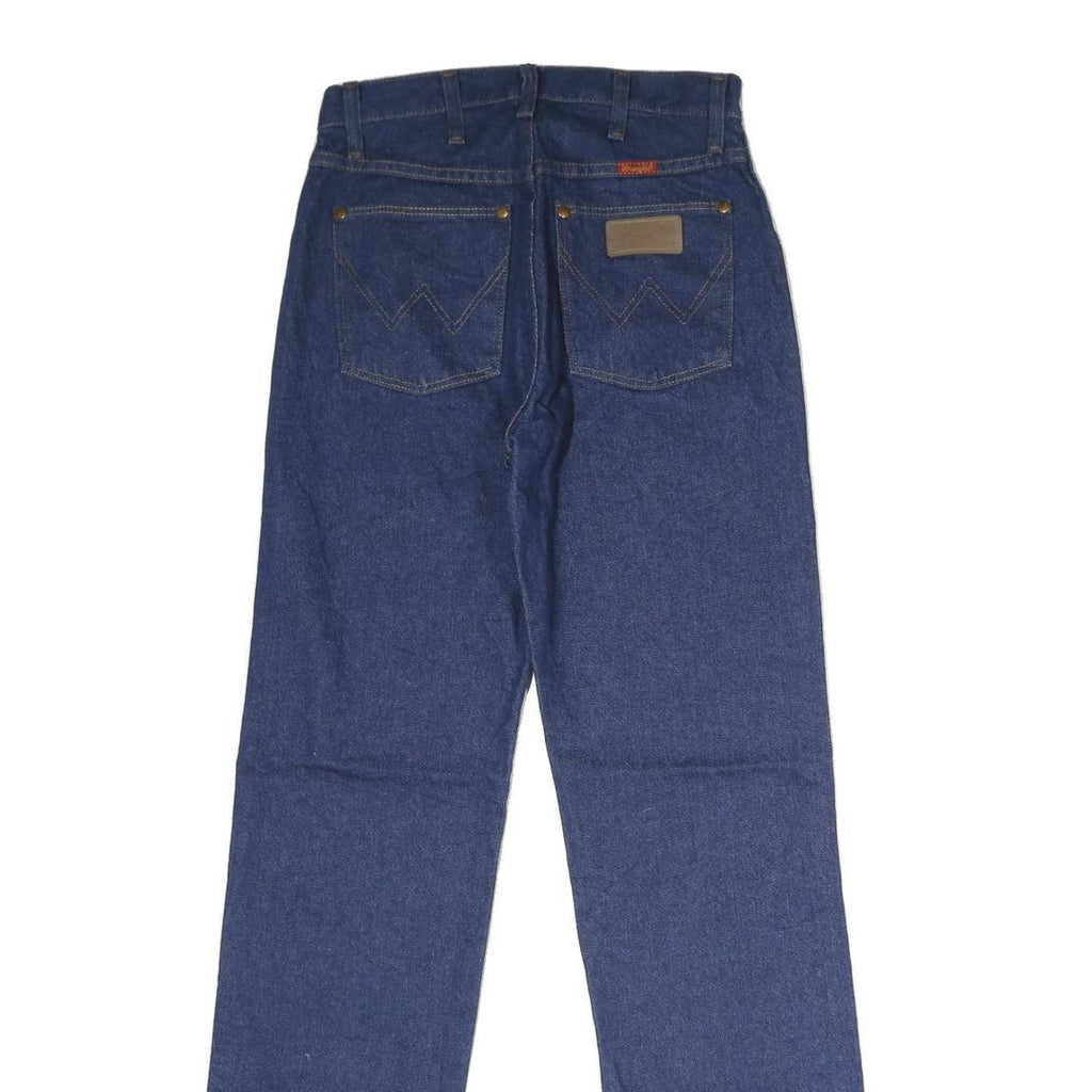 WRANGLER Womens Blue Slim Skinny Denim Raw W27 L32 Zip Jeans Comfort Fit