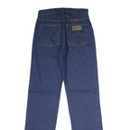 WRANGLER Womens Blue Slim Skinny Denim Raw W27 L32 Zip Jeans Comfort Fit