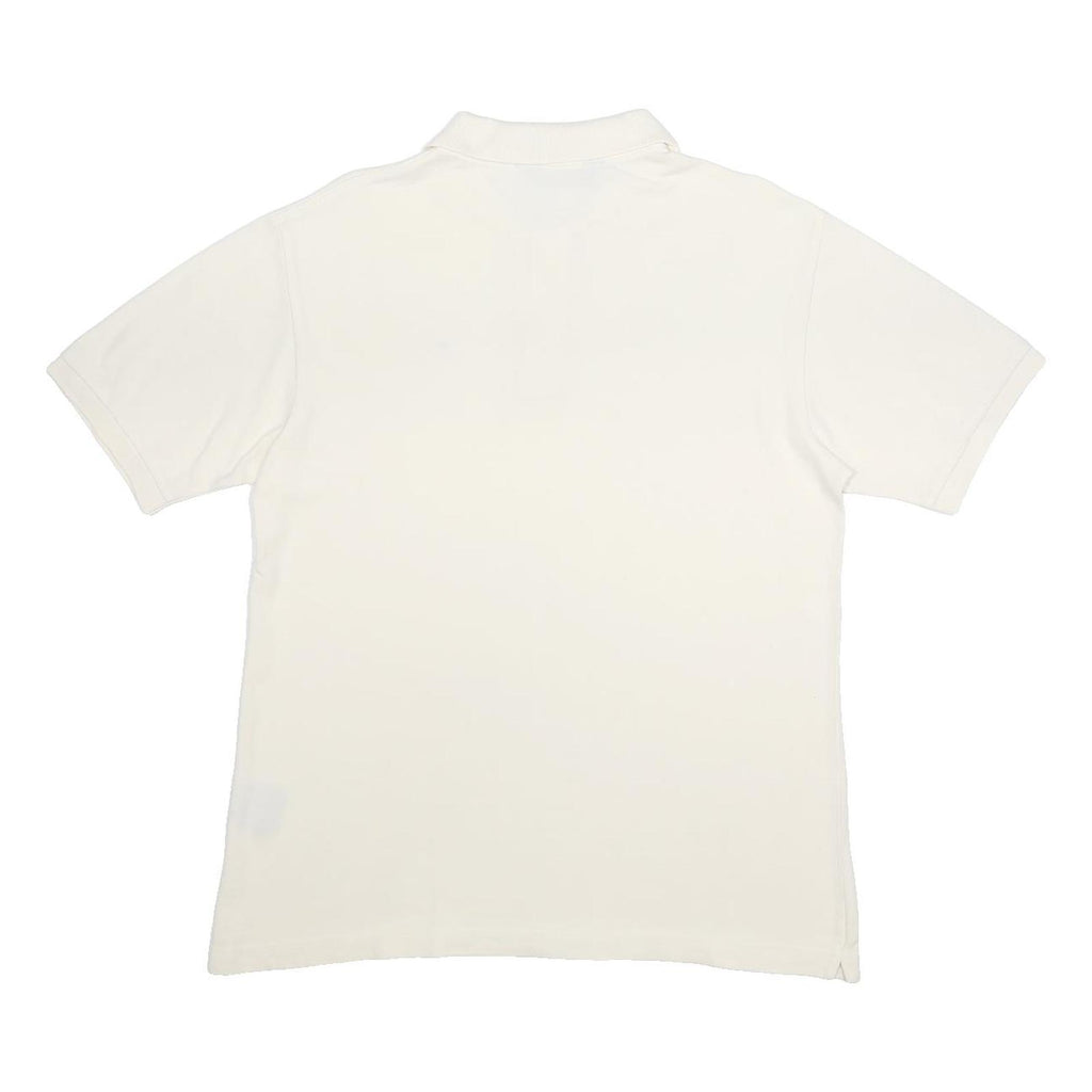 KAPPA Mens White Cotton Short Sleeve Polo Shirt L Classic Logo Casual Fashion