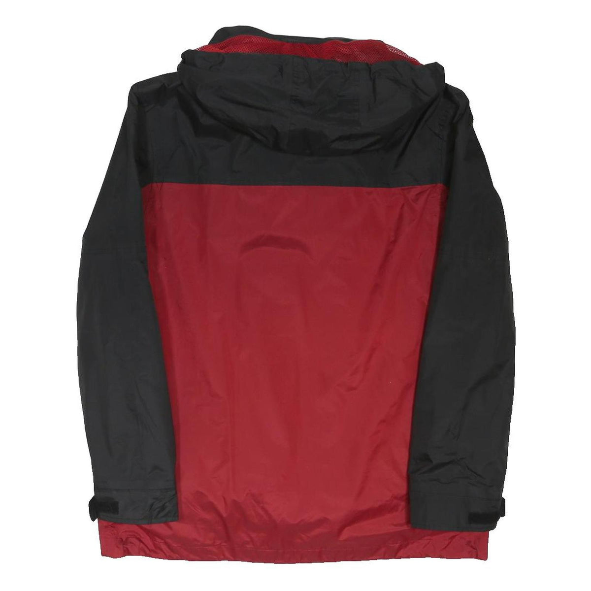 COTTON TRADERS Mens Red & Black Outdoor Jacket M Polyester Blend Zip Hooded