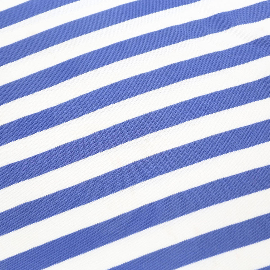 NIKE Mens Blue & White Striped Short Sleeve Polo Shirt M Cotton Casual Style
