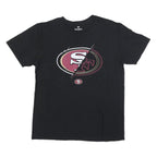 FANATICS Mens Black San Francisco 49ers Graphic T-Shirt L Short Sleeve Crew Neck