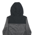 CHAMPION Mens Grey & Black Full Zip Hoodie S Polyester Blend Athletic Jacket