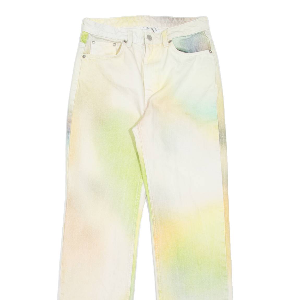 WEEKDAY Voyage Womens Jeans Green Regular Straight W27 L30