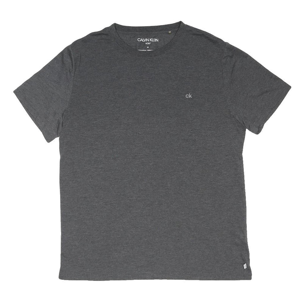 CALVIN KLEIN Mens Grey Cotton Blend T-Shirt M Short Sleeve Crew Neck Minimalist