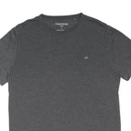 CALVIN KLEIN Mens Grey Cotton Blend T-Shirt M Short Sleeve Crew Neck Minimalist