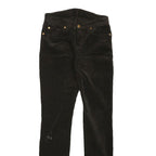 7 FOR ALL MANKIND Womens Black Cotton Blend Regular Skinny Trousers W26 L29