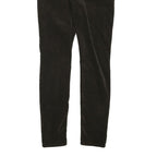 7 FOR ALL MANKIND Womens Black Cotton Blend Regular Skinny Trousers W26 L29