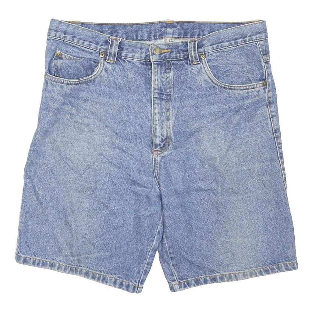 WRANGLER Mens Shorts Blue Denim Regular L W36 Classic Fit Casual Pockets