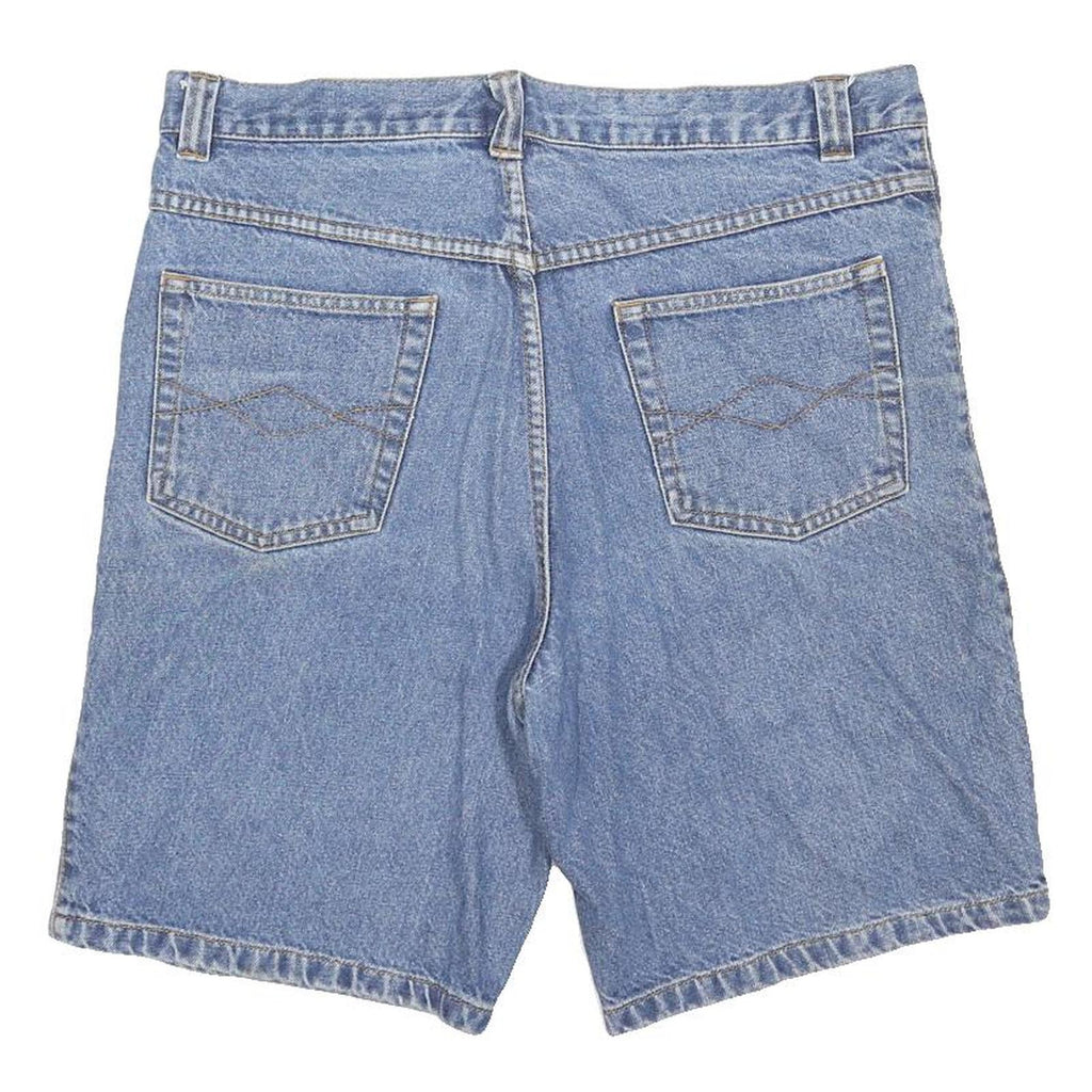 WRANGLER Mens Shorts Blue Denim Regular L W36 Classic Fit Casual Pockets