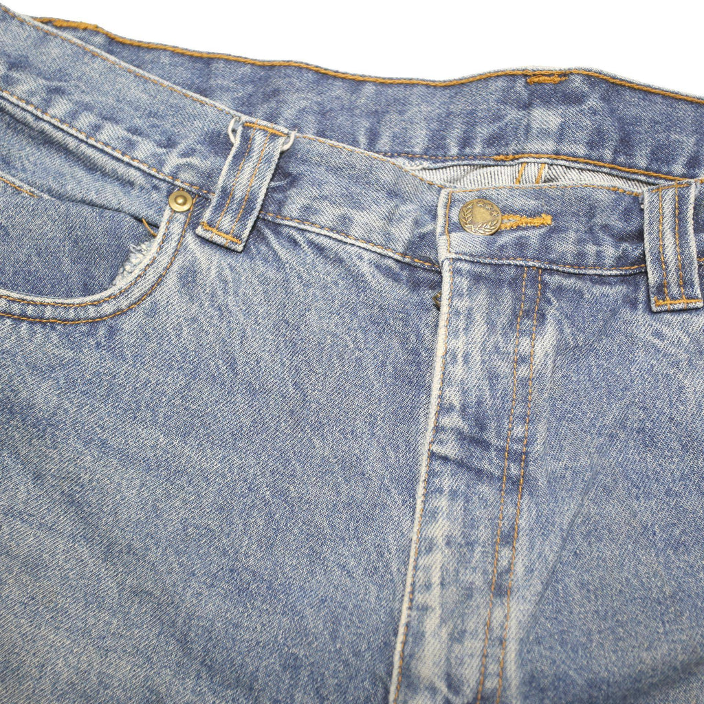 WRANGLER Mens Shorts Blue Denim Regular L W36 Classic Fit Casual Pockets