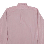 RALPH LAUREN Mens Red & White Check Shirt M Classic Cotton Blend Button-Down