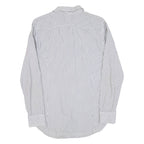 DIESEL Mens Shirt Grey Striped Long Sleeve S